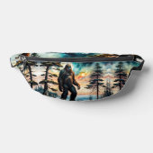 Sasquatch op een boskam boven de oceaan heuptasje (Liggend)