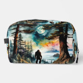 Sasquatch op een boskam boven de oceaan toilettasje (Voorkant)