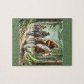 Sasquatch op een groepsreis legpuzzel (Horizontaal)