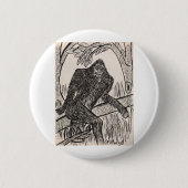 Sasquatch op een rol ronde button 5,7 cm (Voorkant)