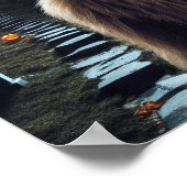 Sasquatch op Halloween Poster (Hoek)