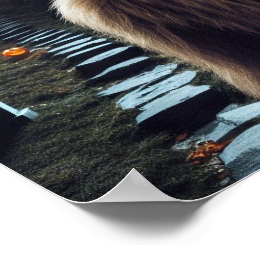 Sasquatch op Halloween Poster (Hoek)