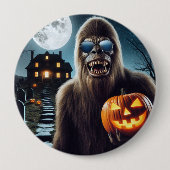 Sasquatch op Halloween Ronde Button 4,0 Cm (Voorkant)