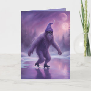 Sasquatch op Ijs in Paars Alleen maar omdat  Kaart