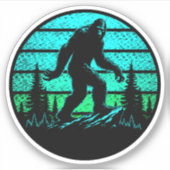 Sasquatch op maat gesneden vinyl Stickers (Voorkant)
