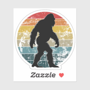 Sasquatch op maat gesneden vinyl Stickers