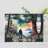 Sasquatch op Ridge met uitzicht op de Oceaan Verja (Staand voorkant)