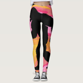 Sasquatch op roze leggings