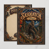Sasquatch Oregon Popcut Legenden Briefkaart (Voorkant / Achterkant)