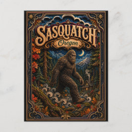 Sasquatch Oregon Popcut Legenden Briefkaart