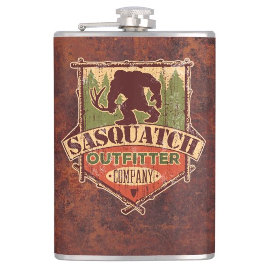 Sasquatch Outfitter Company Hip Flask Heupfles (Voorkant)