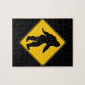 Sasquatch oversteken legpuzzel (Horizontaal)