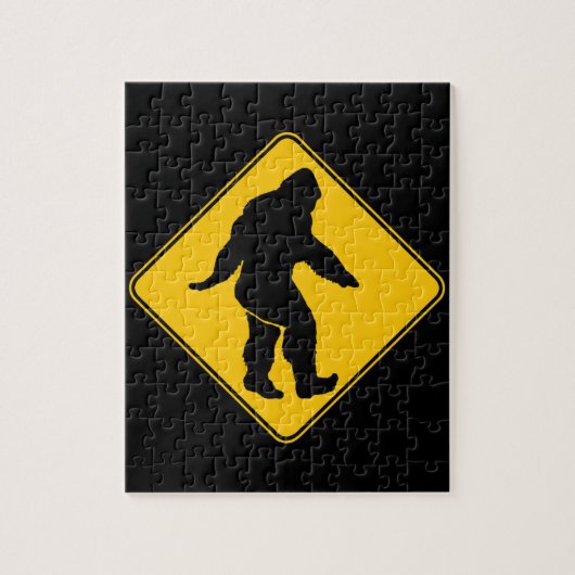 Sasquatch oversteken legpuzzel (Verticaal)