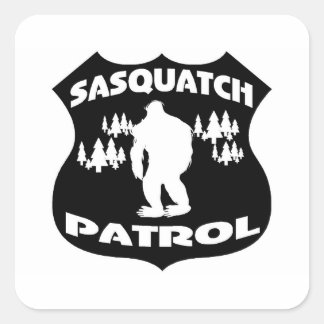 Sasquatch Patrol Forest Badge Vierkante Sticker