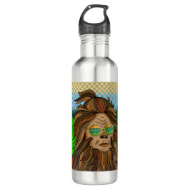 Sasquatch Peace Sign | Retro Bigfoot Waterfles