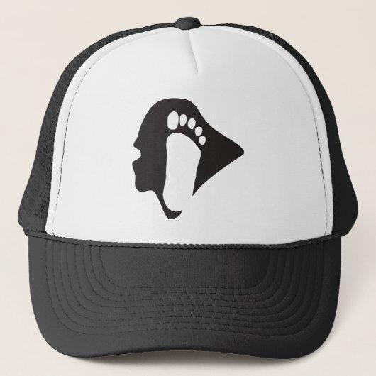 Sasquatch/Pet met struikvoet Trucker Pet (Voorkant)