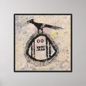 Sasquatch Petroglyf Canvasprint Canvas Afdruk (Voorkant)