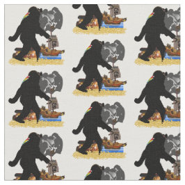 Sasquatch piratenschatkist stof