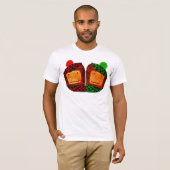 Sasquatch plaid pels t-shirt (Voorkant volledig)