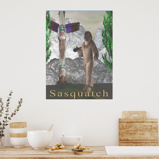 Sasquatch poster (Keuken)