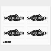 Sasquatch Rechthoekige Sticker (Vel)