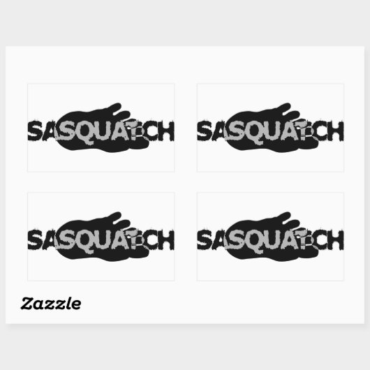 Sasquatch Rechthoekige Sticker (Vel)