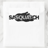 Sasquatch Rechthoekige Sticker (Tas)