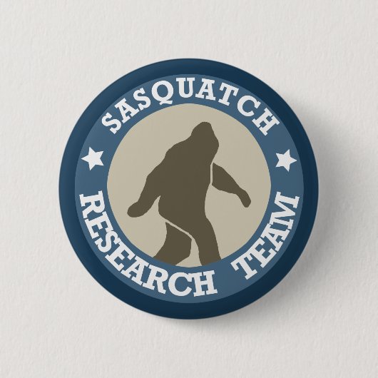 Sasquatch Research Team Ronde Button 5,7 Cm (Voorkant)