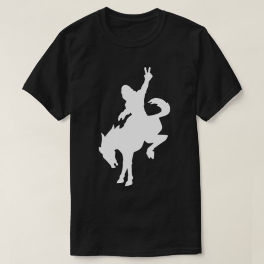 Sasquatch riding Bronco T-Shirt (Design voorkant)