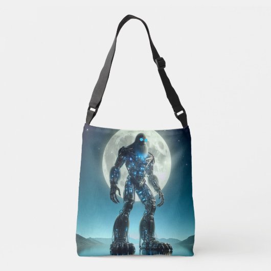 Sasquatch-robot Crossbody Tas (Achterkant)