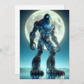 Sasquatch-robot Feestdagenkaart (Voorkant / Achterkant)