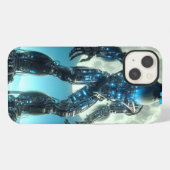 Sasquatch-robot iPhone Hoesje (Achterkant horizontaal)