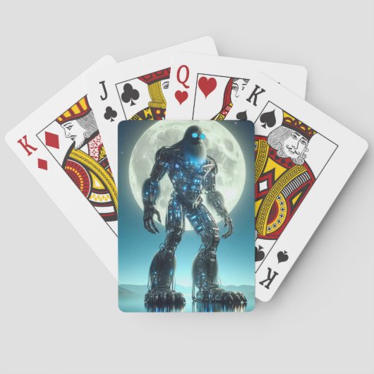 Sasquatch-robot Pokerkaarten (Achterkant)