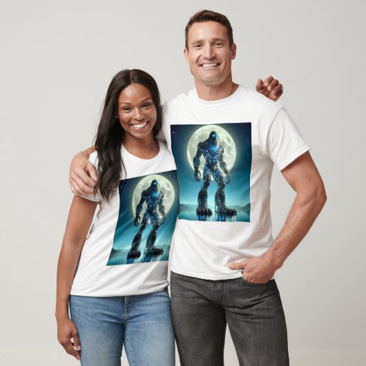 Sasquatch-robot T-shirt (Unisex)