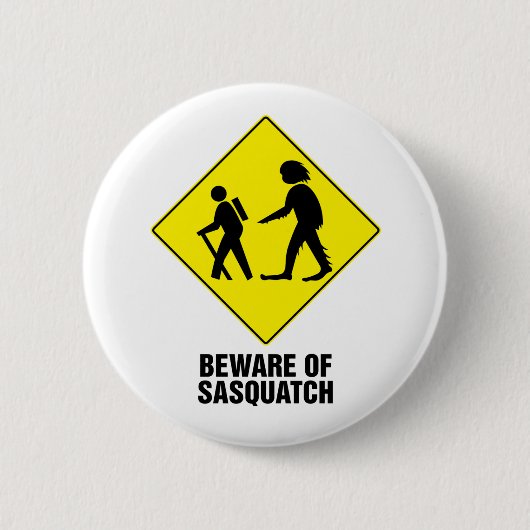 Sasquatch Ronde Button 5,7 Cm (Voorkant)