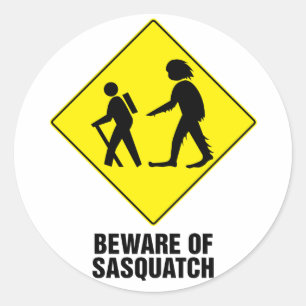 Sasquatch Ronde Sticker