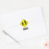 Sasquatch Ronde Sticker (Envelop)