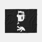 Sasquatch Rv Motorhome Camng Bigfoot Campervan Fun Fleece Deken (Voorkant (Horizontaal))