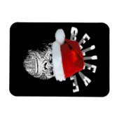 Sasquatch Santa "Geloof" Premium Kerstmagneet Magneet (Horizontaal)