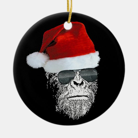 Sasquatch Secret Santa Kerstmis Ornament (Voorkant)