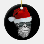 Sasquatch Secret Santa Kerstmis Ornament (Achterkant)