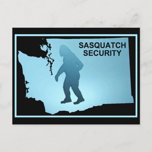 Sasquatch Security Briefkaart (Voorkant)
