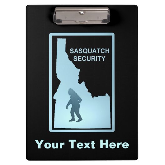 Sasquatch Security - Idaho Klembord (Voorkant)