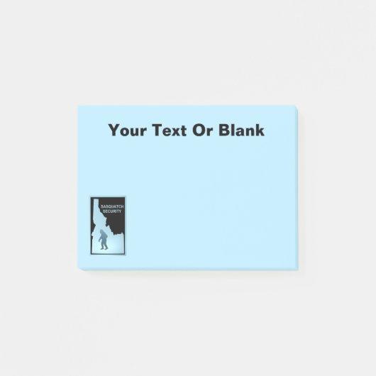 Sasquatch Security - Idaho Post-it® Notes (Voorkant)