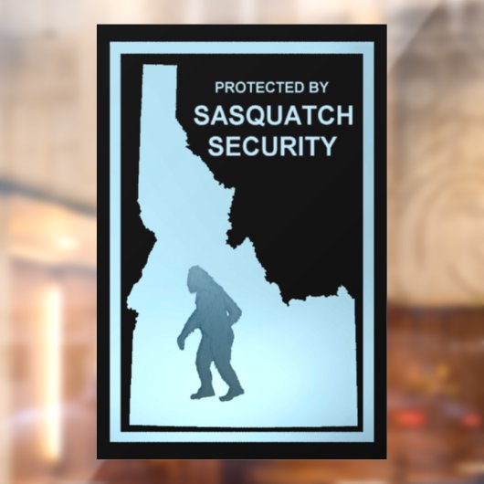 Sasquatch Security - Idaho Raamsticker (Vel 2)
