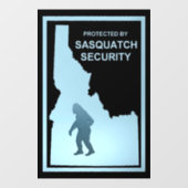 Sasquatch Security - Idaho Raamsticker (Vel)
