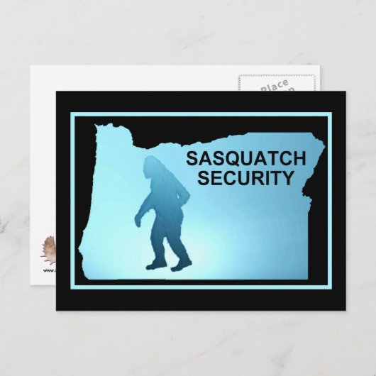 Sasquatch Security - Oregon Briefkaart (Voorkant / Achterkant)