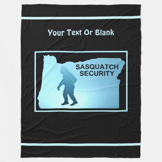 Sasquatch Security - Oregon Fleece Deken (Voorkant)