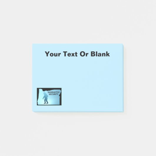 Sasquatch Security - Oregon Post-it® Notes (Voorkant)