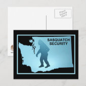 Sasquatch Security - Washington Briefkaart (Voorkant / Achterkant)